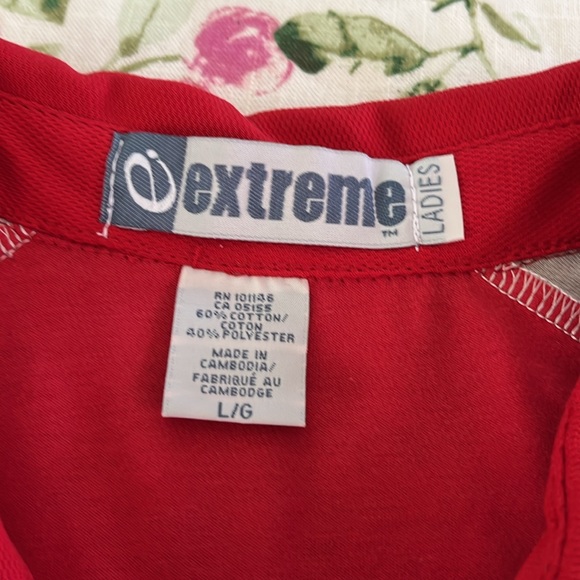 Ladies golf/sports shirt. Size Large. Red. Tim Hortons Brier Brandon 2019.  NWT - Picture 2 of 6